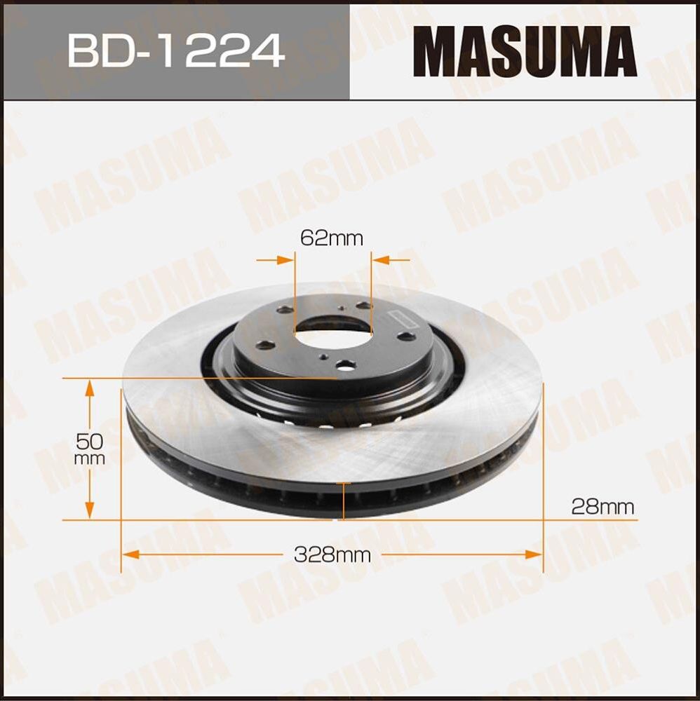 Тормозной диск Masuma. Артикул BD-1224