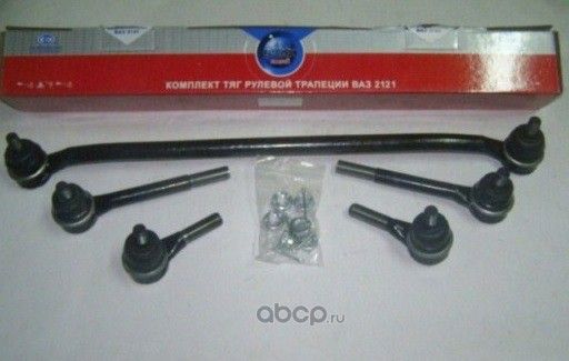 ТЯГА РУЛ 2121-21214 (К-Т) БЕЗ СКРУТОК (906-293-01) БЗАК (Bzak). Артикул 90629301