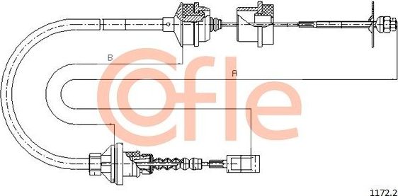 Трос сцепления Cofle. Артикул 92.1172.2