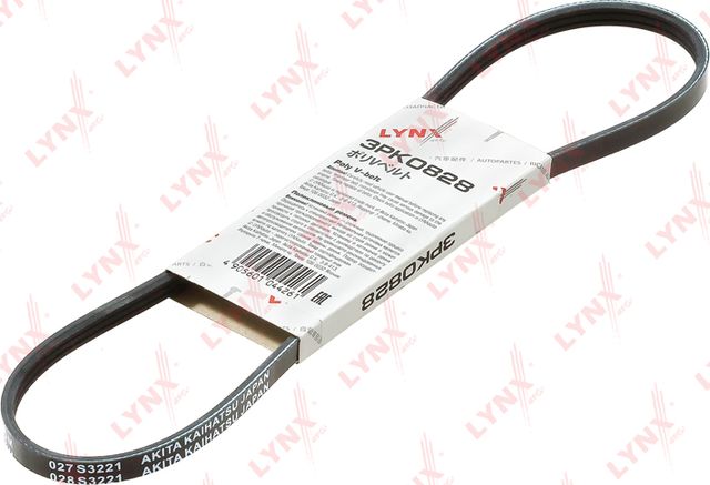 Приводной ремень поликлиновой LYNXauto. Артикул 3PK0828