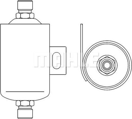 Осушитель кондиционера Mahle Behr для DAF XF 105 2005-2026. Артикул AD 49 000S