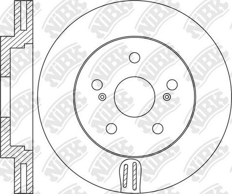 Тормозной диск NiBK. Артикул RN1617