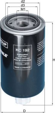 Топливный фильтр Mahle. Артикул KC 192