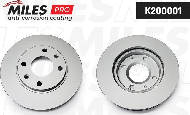 Тормозной диск Miles передний для Citroen Saxo 1996-2004. Артикул K200001