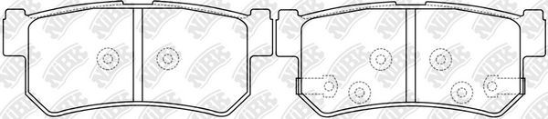 Тормозные колодки NiBK. Артикул PN0440