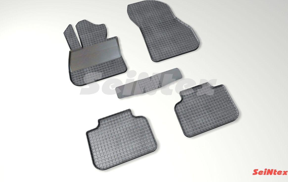 Коврики резиновые Seintex с узором сетка для салона BMW X1 F48 2015-2026. Артикул 86991