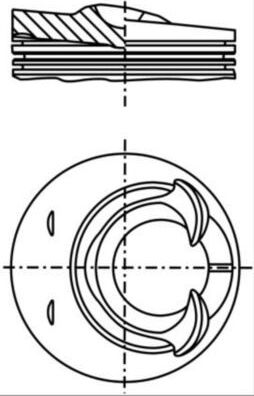 Поршень Mahle для Volkswagen Touareg I 2005-2010. Артикул 028 25 01