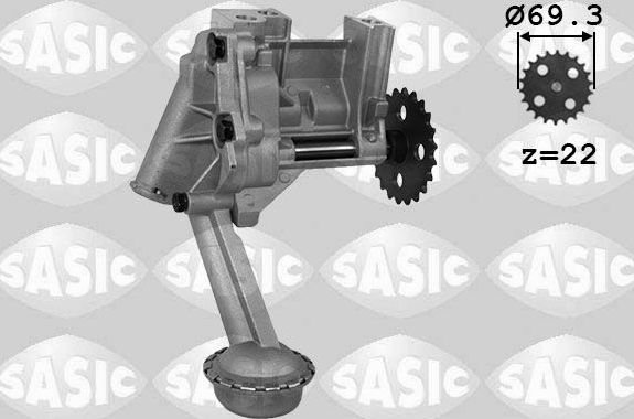 Масляный насос Sasic для Renault Sandero II 2009-2026. Артикул 3654010