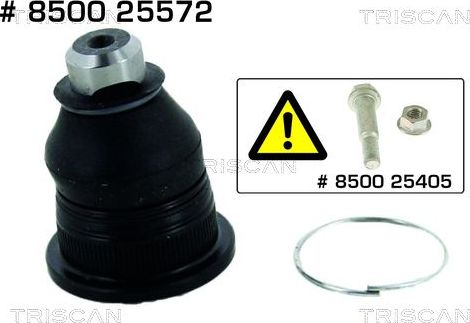 Шаровая опора Triscan передняя нижняя внешняя для Renault Twingo III 2014-2026. Артикул 8500 25572