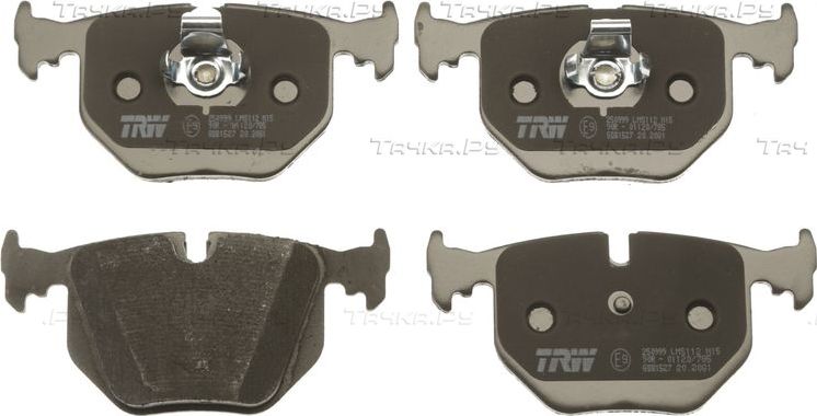 Тормозные колодки TRW COTEC задние для Land Rover Range Rover III 2002-2012. Артикул GDB1527