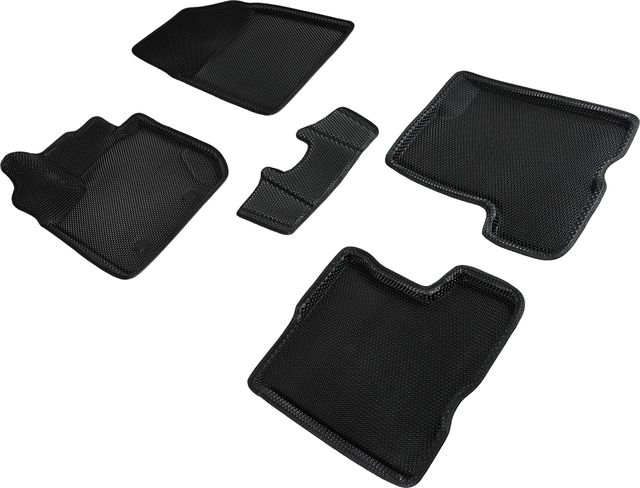 Коврики Seintex 3D EVA Соты для салона Lada Xray 2016-2026 ЧЕРНЫЕ. Артикул 95169