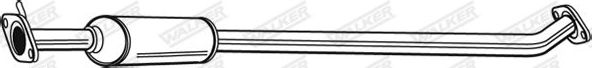 Глушитель Walker для Subaru Justy II 1996-2003. Артикул 22449