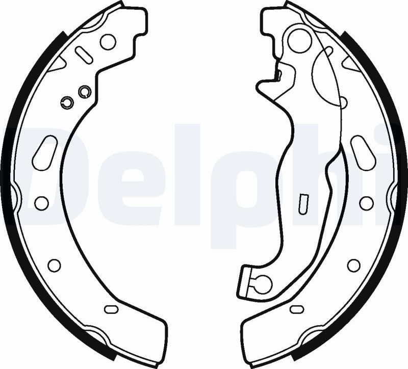 Тормозные колодки Delphi. Артикул LS2028