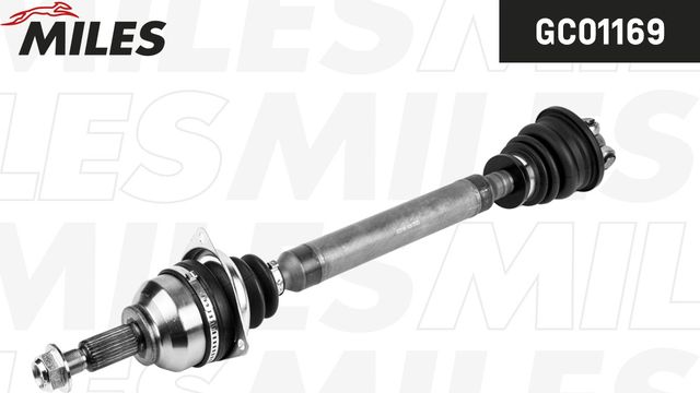 Полуось (привод в сборе, приводной вал) Miles передняя левая для Renault Laguna II 2001-2007. Артикул GC01169