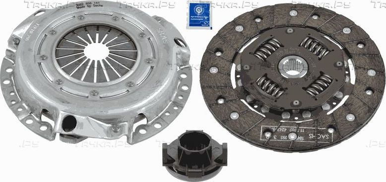 Сцепление (комплект) SACHS для Mitsubishi Carisma I 1995-2006. Артикул 3000 842 501