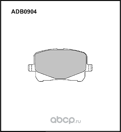 Колодки тормозные дисковые | перед | (Allied Nippon). Артикул ADB0904