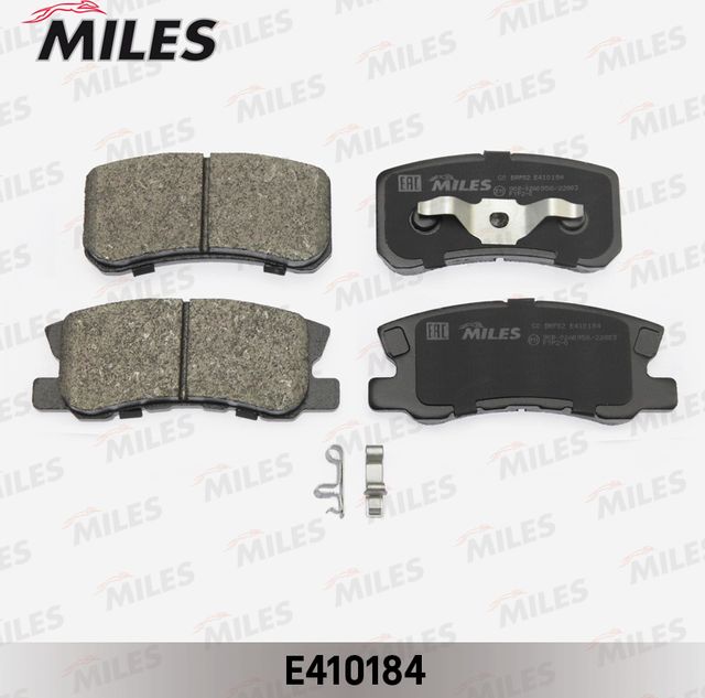 Тормозные колодки Miles (Low-Metallic) задние для Peugeot 4007 2007-2013. Артикул E410184
