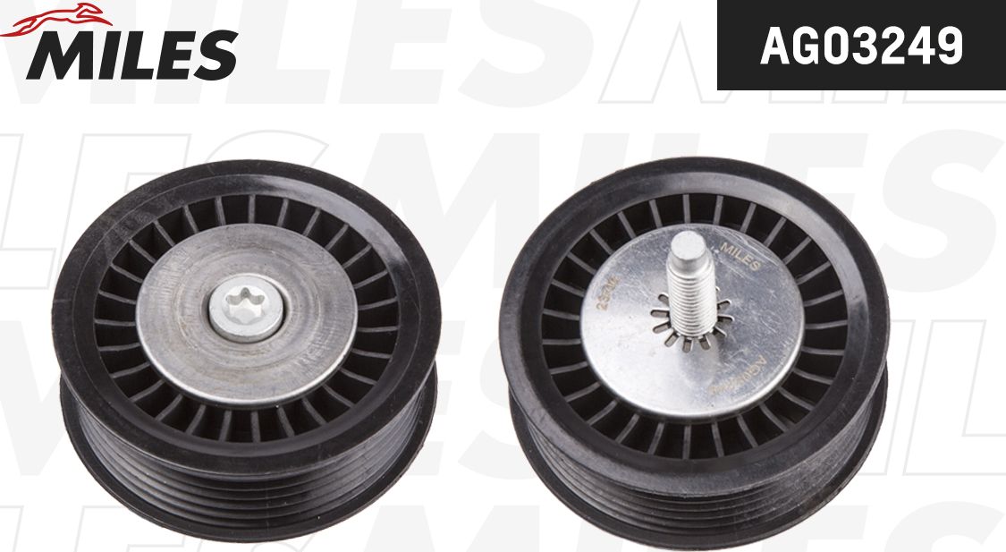 Направляющий (ведущий) ролик приводного поликлинового ремня Miles. Артикул AG03249