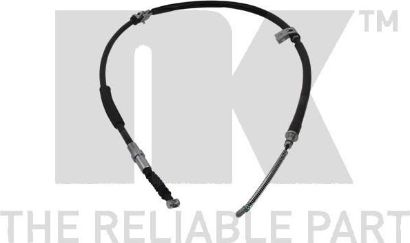 Трос ручника (тросик ручного тормоза) NK левый для Hyundai Trajet I 1999-2004. Артикул 903461