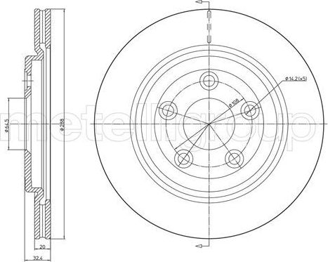 Тормозной диск Trusting. Артикул DF1116