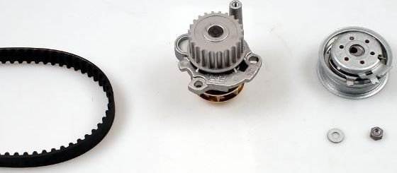 Помпа (водяной насос) с комплектом ремня ГРМ Hepu. Артикул PK05470