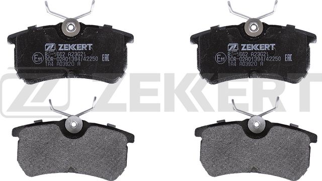 Тормозные колодки Zekkert задние для Ford Focus I 1998-2005. Артикул BS-1662