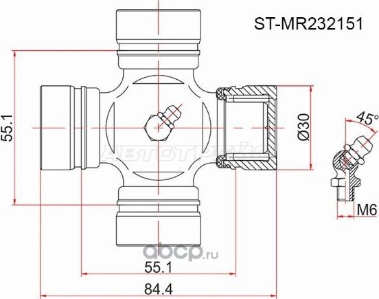 ST-MR232151 Крестовина MITSUBISHI L200 (SAT). Артикул STMR232151