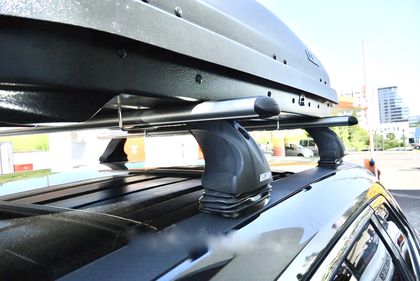 Багажник на крышу в сборе Атлант креп. на штатные места для Nissan X-Trail T32 2015-2024 (Аэродинамические дуги). Артикул 7414