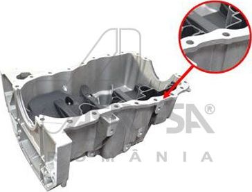 Масляный поддон картера двигателя ASAM для Dacia Logan I 2006-2012. Артикул 30485