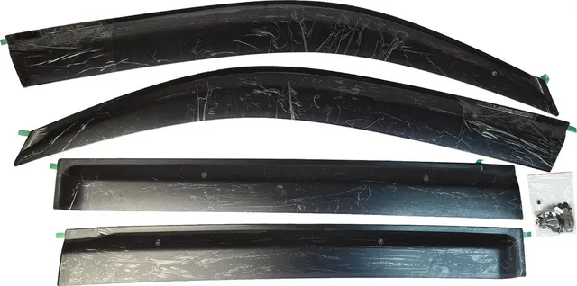 Дефлекторы Alvi-Style для окон Lexus LX 570 570 2007-2026 (Оригинал с надписью Lexus, доп. крепеж). Артикул ORG-015