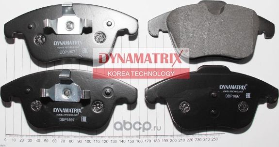 Колодки тормозные (Dynamatrix-Korea) Dynamatrix-Korea. Артикул DBP1897