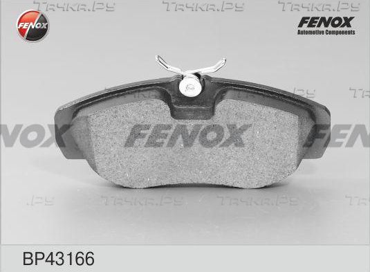 Тормозные колодки Fenox передние для Renault Avantime 2001-2003. Артикул BP43166
