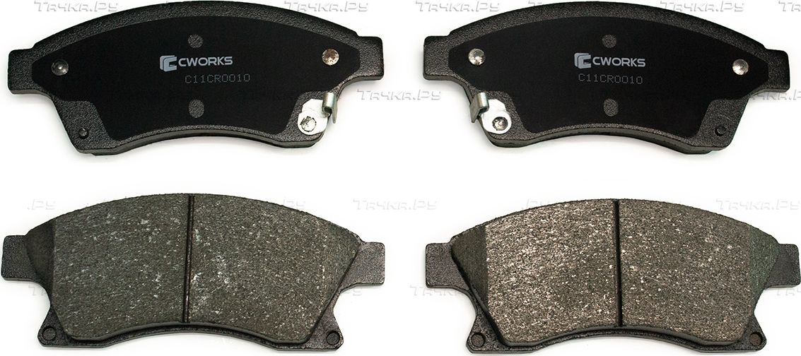 Тормозные колодки Cworks передние для Chevrolet Cruze II 2012-2026. Артикул C11CR0010