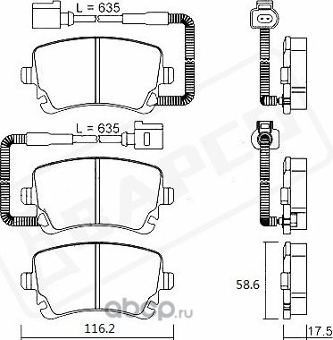 Колодки тормозные (Bapco) Bapco. Артикул BP0794