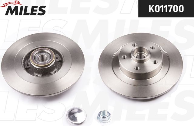 Тормозной диск Miles задний для Renault Laguna III 2007-2015. Артикул K011700