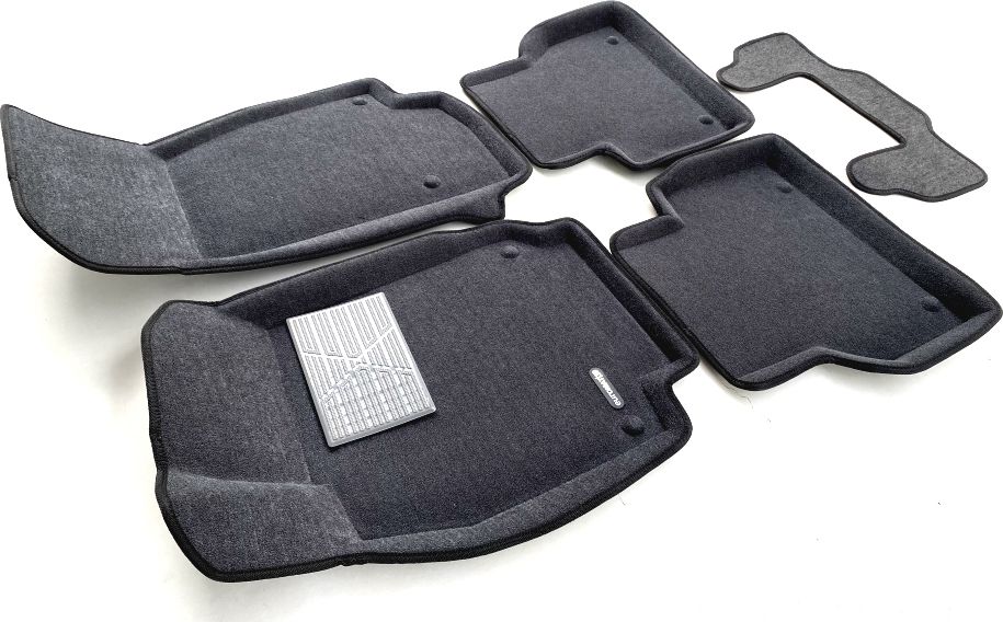 Коврики текстильные Euromat 3D Business для салона Audi A6 C8 2018-2026 СЕРЫЕ. Артикул EMC3D-001111G