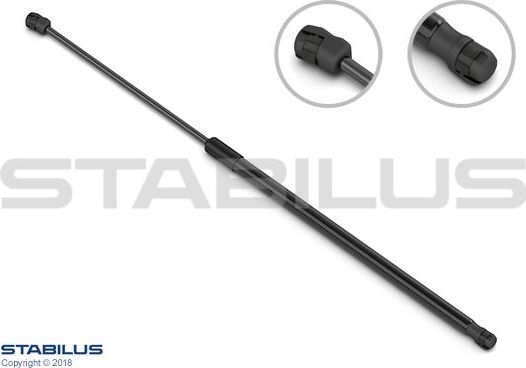 Амортизатор (упор) багажника Stabilus Lift-O-Mat®. Артикул 710834