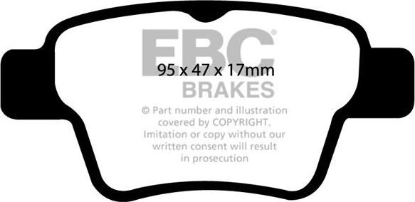 Тормозные колодки EBC Brakes. Артикул DP41575R