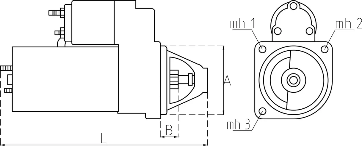 Стартер (Tesla Technics). Артикул TT16887