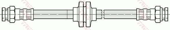 Тормозной шланг TRW задний правый/левый для Fiat Cinquecento 1991-1999. Артикул PHA298