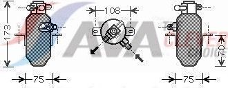 Осушитель кондиционера AVA (сталь). Артикул MSD374