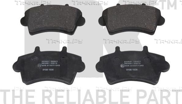 Тормозные колодки NK передние для Opel Movano II 1998-2010. Артикул 223631