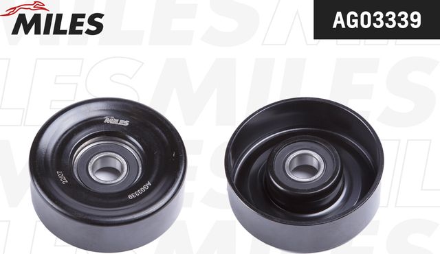 Направляющий (ведущий) ролик приводного поликлинового ремня Miles. Артикул AG03339