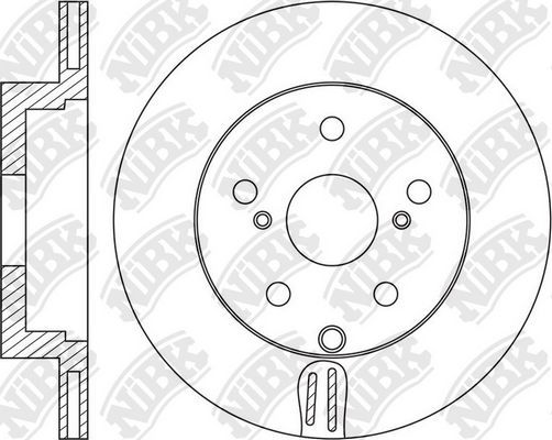Тормозной диск NiBK. Артикул RN1542