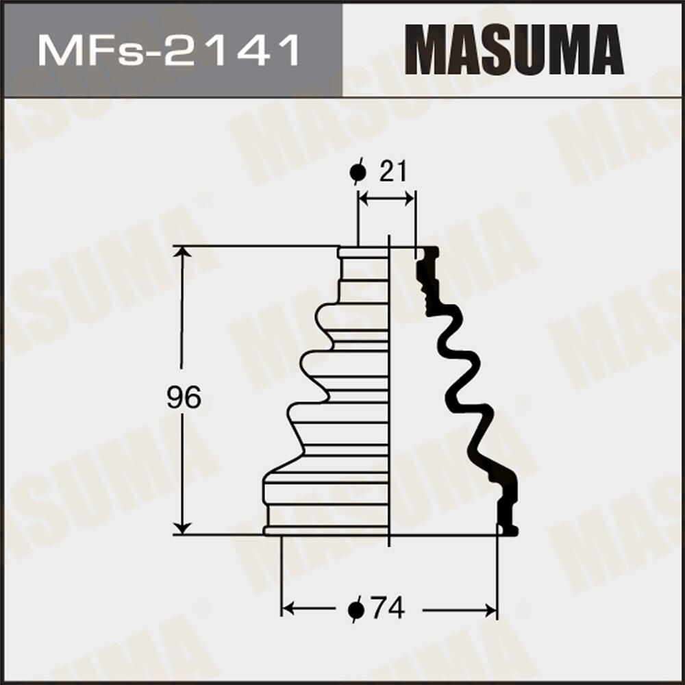 Пыльник шруса (комплект) Masuma. Артикул MFs-2141