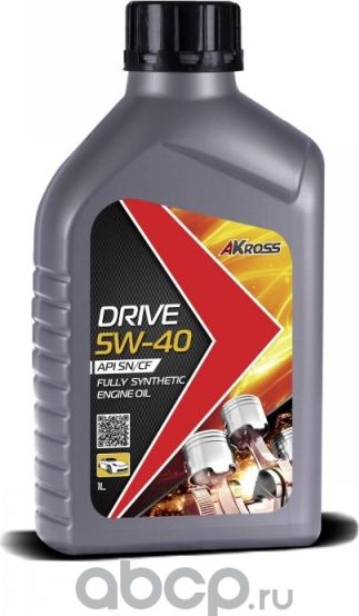 Моторное масло AKross 5W-40 DRIVE SN/CF 1л Akross. Артикул aks0001mof