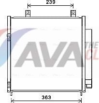 Радиатор кондиционера (конденсатор) AVA (алюминий). Артикул MT5251D