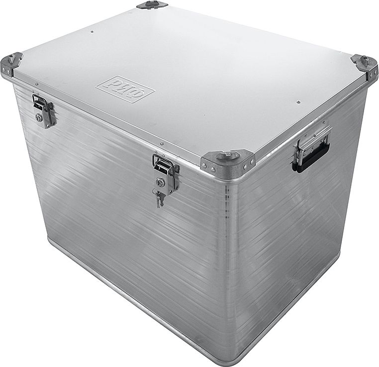 Ящик алюминиевый РИФ усиленный с замком 782х585х622 мм. Артикул E782585622