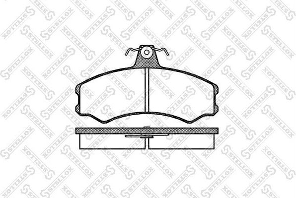 Тормозные колодки Stellox передние для Citroen C25 1981-1994. Артикул 154 002-SX