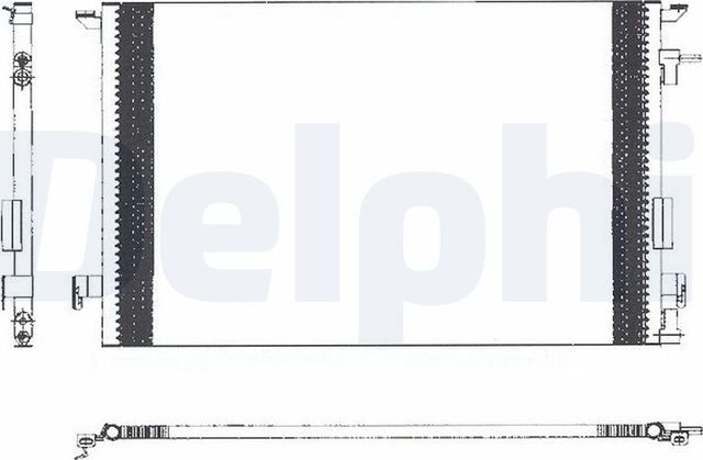 Радиатор кондиционера (конденсатор) Delphi. Артикул TSP0225463